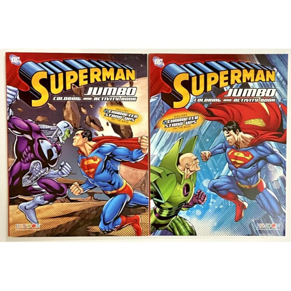 SUPERMAN Jumbo Coloring & Activity Books‎ Brainiac Lex Luthor